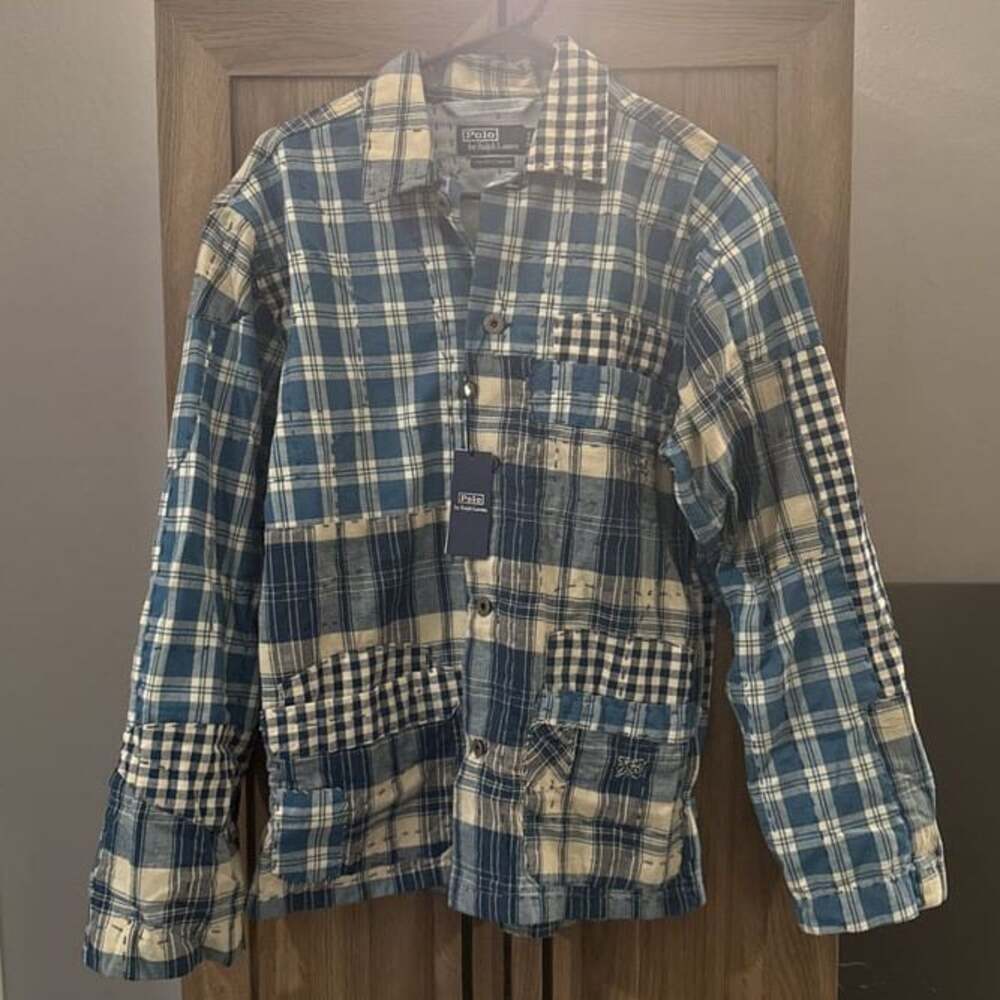 Ralph Lauren Classic Fit Indigo Patchwork Workshirt